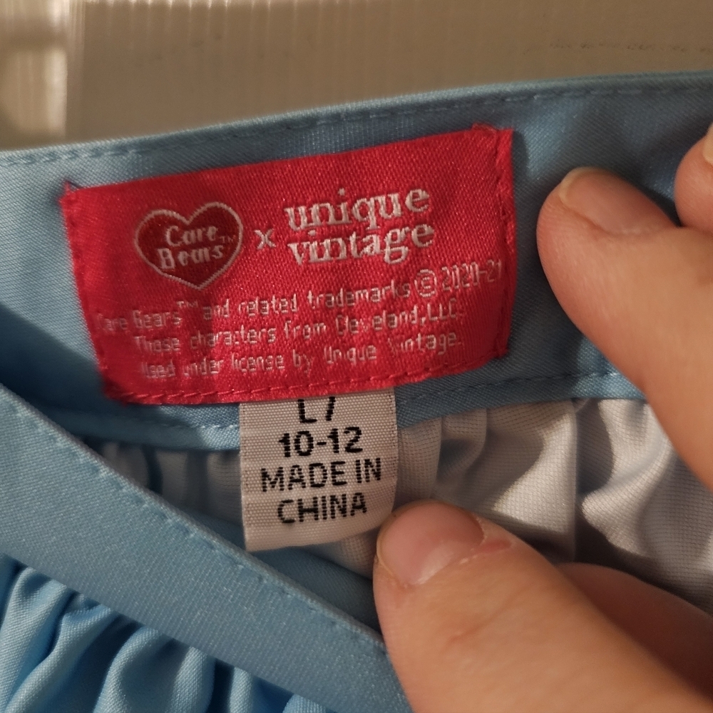 Care Bears X Unique Vintage In The Clouds Gellar Swing Skirt Size L - Picture 5 of 10